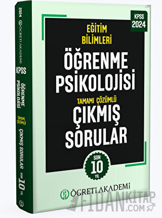 2024 KPSS Eğitim Bilimleri Öğrenme Psikolojisi Tamamı Çözümlü Çıkmış Sorular (Roman Boy)