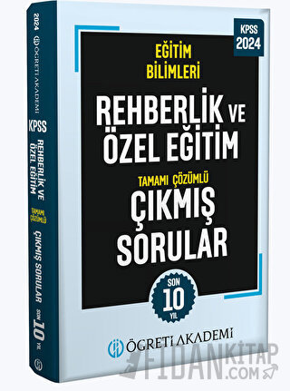 2024 KPSS Eğitim Bilimleri Rehberlik ve Özel Eğitim Tamamı Çözümlü Çıkmış Sorular (Roman Boy)