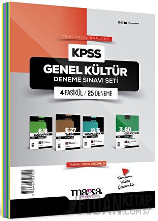 2025 KPSS Genel Kültür Deneme Sınavı Seti 4 Fasikül 25 Deneme