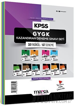 2025 KPSS GYGK Kazandıran Deneme Sınavı Seti 10 Fasikül 67 Deneme
