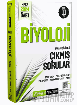2024 KPSS ÖABT Biyoloji Öğretmenliği Tamamı Çözümlü Çıkmış Sorular Kol