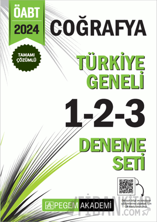 2024 KPSS ÖABT Coğrafya Tamamı Çözümlü Türkiye Geneli 1-2-3 (3'lü Deneme Seti)