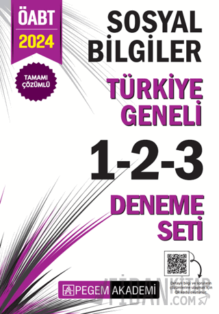2024 KPSS ÖABT Sosyal Bilgiler Tamamı Çözümlü Türkiye Geneli 1-2-3 (3'lü Deneme Seti)