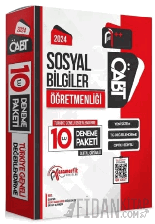 2024 ÖABT Sosyal Bilgiler Öğretmenliği Türkiye Geneli 10 Deneme Dijita