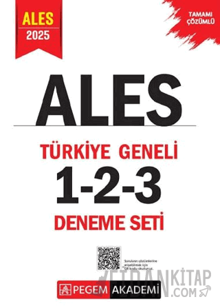 2025 ALES Tamamı Çözümlü Türkiye Geneli 1-2-3 (3'lü Deneme Seti)