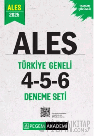 2025 ALES Tamamı Çözümlü Türkiye Geneli 4-5-6 (3'lü Deneme Seti)