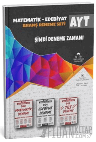 2025 AYT Matematik, Edebiyat ve Trigonometri-Limit-Türev-İntegral Deneme Sınavı Seti + Defter Hediyeli