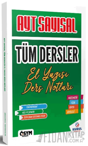 2025 AYT Sayısal Tüm Dersler El Yazısı Ders Notları