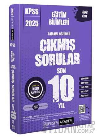 2025 KPSS Eğitim Bilimleri Tamamı Çözümlü Çıkmış Sorular Son 10 Yıl Ko