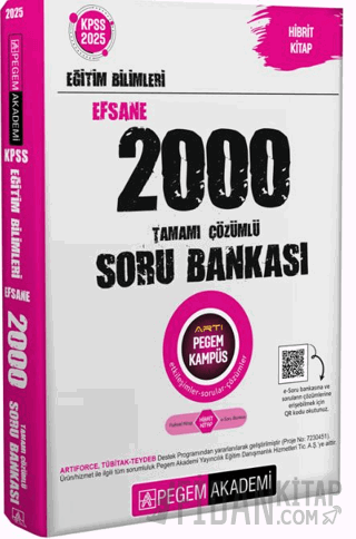2025 KPSS Eğitim Bilimleri Tamamı Çözümlü Efsane 2000 Soru Bankası