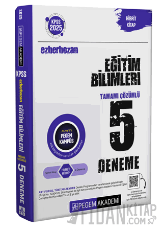 2025 KPSS Ezberbozan Eğitim Bilimleri Tamamı Çözümlü 5 Deneme