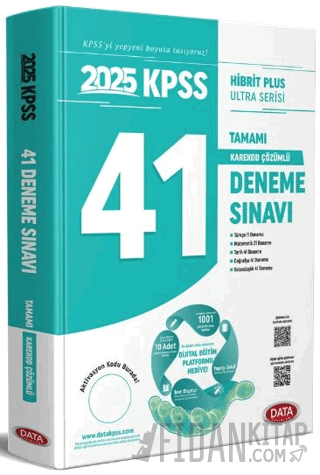 2026 KPSS Genel Kültür - Genel Yetenek 41 Deneme Sınavı + Dijital Eğitim Platformu Hediye