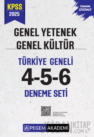 2025 KPSS Genel Yetenek Genel Kültür Tamamı Çözümlü Türkiye Geneli 4-5-6 (3'lü Deneme Seti)