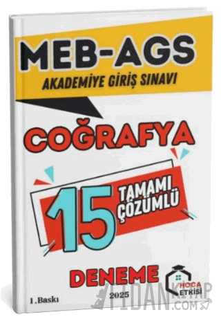 2025 MEB-AGS Coğrafya 15 Deneme Çözümlü Kollektif