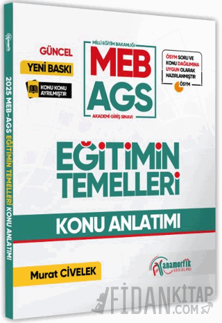 2025 MEB-AGS Eğitimin Temelleri Görsel Destekli Konu Anlatımı Kitabı