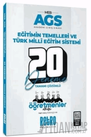 2025 MEB AGS Eğitimin Temelleri ve Türk Milli Eğitim Sistemi Öğretmenler Ekibi 20 Deneme