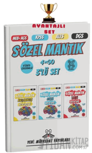 2025 MEB-AGS KPSS ALES DGS Sözel Mantık Başlangıç- Orta – İleri Seviye 4x90 Tamamı Video Çözümlü Deneme Sınavı