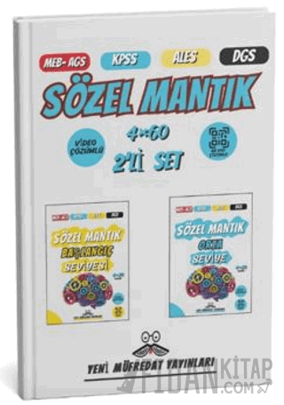 2025 MEB-AGS KPSS ALES DGS Sözel Mantık Başlangıç- Orta Seviye 4x60 Tamamı Video Çözümlü Deneme Sınavı