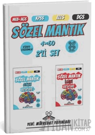 2025 MEB-AGS KPSS ALES DGS Sözel Mantık Orta-İleri Seviye 4x60 Tamamı Video Çözümlü Deneme Sınavı