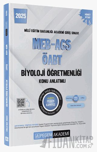 2025 MEB-AGS-ÖABT Biyoloji Öğretmenliği Konu Anlatımlı