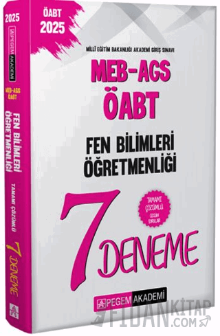 2025 MEB-AGS-ÖABT Fen ve Teknoloji Öğretmenliği Tamamı Çözümlü 7 Denem
