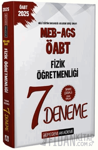 2025 MEB AGS ÖABT Fizik Öğretmenliği Tamamı Çözümlü 7 Deneme