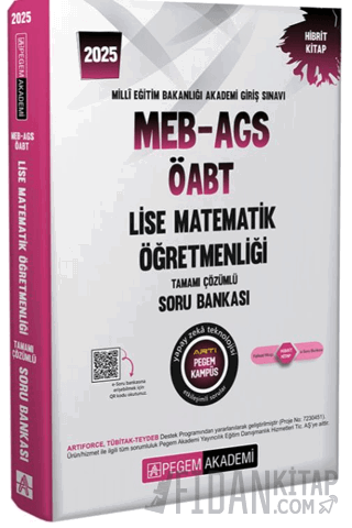 2025 MEB-AGS-ÖABT Lise Matematik Öğretmenliği Tamamı Çözümlü Soru Bankası
