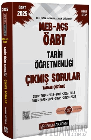 2025 MEB-AGS-ÖABT Tarih Öğretmenliği Çıkmış Sorular Kollektif