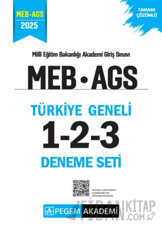 2025 MEB AGS Tamamı Çözümlü Türkiye Geneli 1-2-3 (3'lü Deneme Seti)