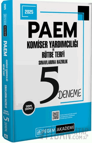 2025 PAEM Komiser Yardımcılığı ve Rütbe Terfi Sınavlarına Hazırlık 5 Deneme