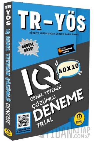2025 TR YÖS IQ 40X10 Çözümlü Deneme