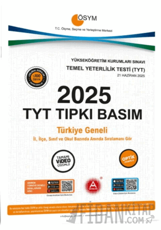 2025 TYT Tıpkı Basım Çıkmış Sorular Kolektif