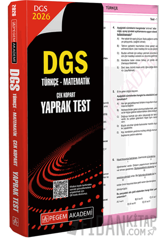 2026 DGS Türkçe-Matematik Çek Kopart Yaprak Test
