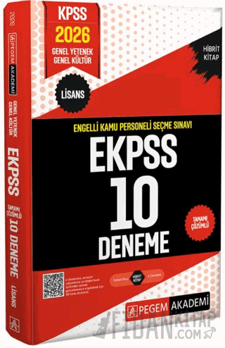 2026 E-KPSS Engelli Kamu Personeli Seçme Sınavı Tamamı Çözümlü 10 Deneme (Lisans)