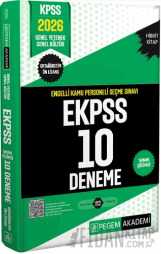 2026 E-KPSS Engelli Kamu Personeli Seçme Sınavı Tamamı Çözümlü 10 Deneme (Ortaöğretim-Ön Lisans)