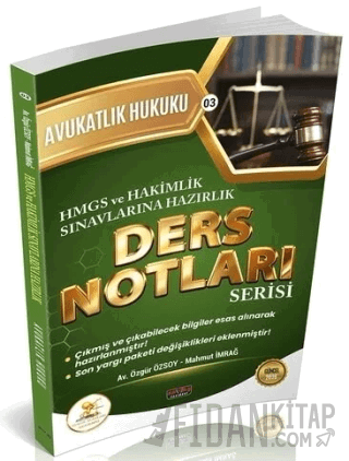2026 HMGS Hakimlik HUKAL Avukatlık Hukuku Ders Notları Özgür Özsoy