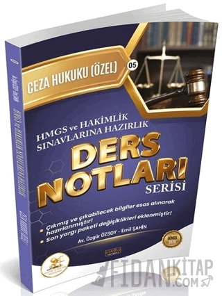 2026 HMGS Hakimlik HUKAL Ceza Hukuku Özel Hükümler Ders Notları