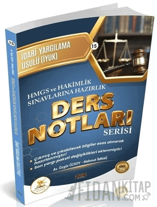 2026 HMGS Hakimlik HUKAL İdari Yargılama Usulü Ders Notları