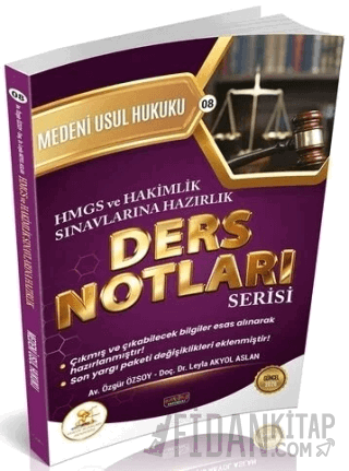 2026 HMGS Hakimlik HUKAL Medeni Usul Hukuku Ders Notları