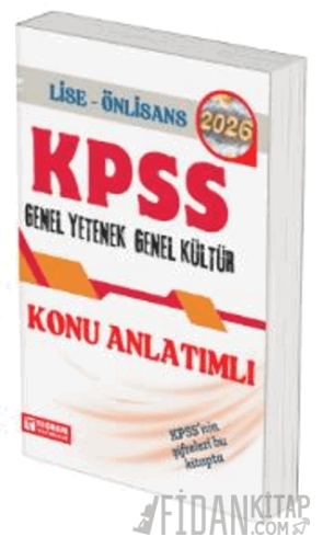 2026 KPSS Genel Kültür Genel Yetenek Lise ve Önlisans Konu Anlatımlı