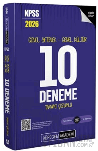 2026 KPSS Genel Yetenek Genel Kültür 10 Deneme Çözümlü