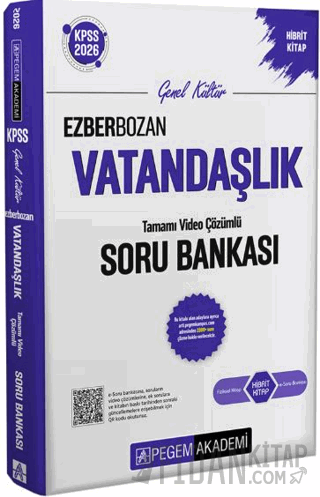 2026 KPSS Genel Yetenek Genel Kültür Ezberbozan Vatandaşlık Tamamı Video Çözümlü Soru Bankası