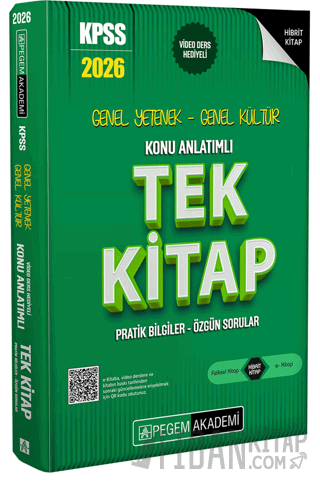2026 KPSS Genel Yetenek Genel Kültür Konu Anlatımlı Tek Kitap