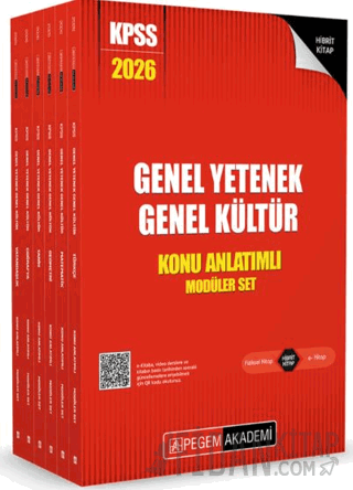 2026 KPSS Genel Yetenek Genel Kültür Lisans Konu Anlatımlı Modüler Set - (6 Kitap)