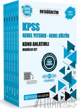 2026 KPSS Orta Öğretim Genel Yetenek Genel Kültür Konu Anlatımlı Modüler Set (6 Kitap)