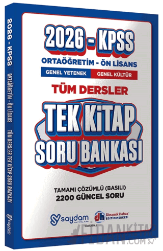 2026 KPSS Ortaöğretim Önlisans Tüm Dersler Tek Kitap Soru Bankası