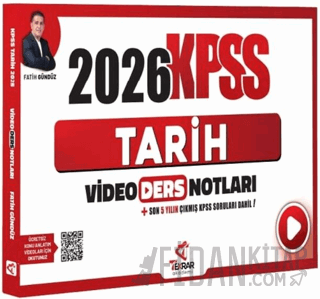2026 KPSS Tarih Video Ders Notları