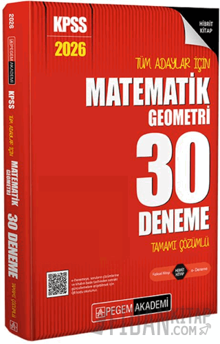 2026 KPSS Tüm Adaylar İçin Matematik-Geometri 30 Deneme Tamamı Çözümlü