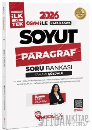 2026 KPSS TYT ALES DGS Soyut Paragraf Soru Bankası Çözümlü Öznur Saat 