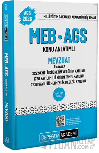 2026 MEB-AGS Konu Anlatımlı Mevzuat